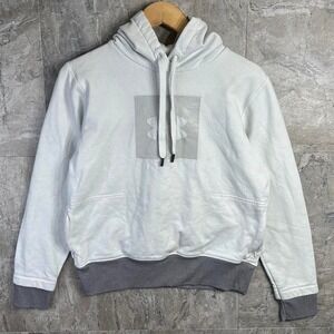 Under Armour white hoodie with grey accents Men's Small  #streetwear